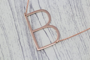 Large Letter Initial Necklace