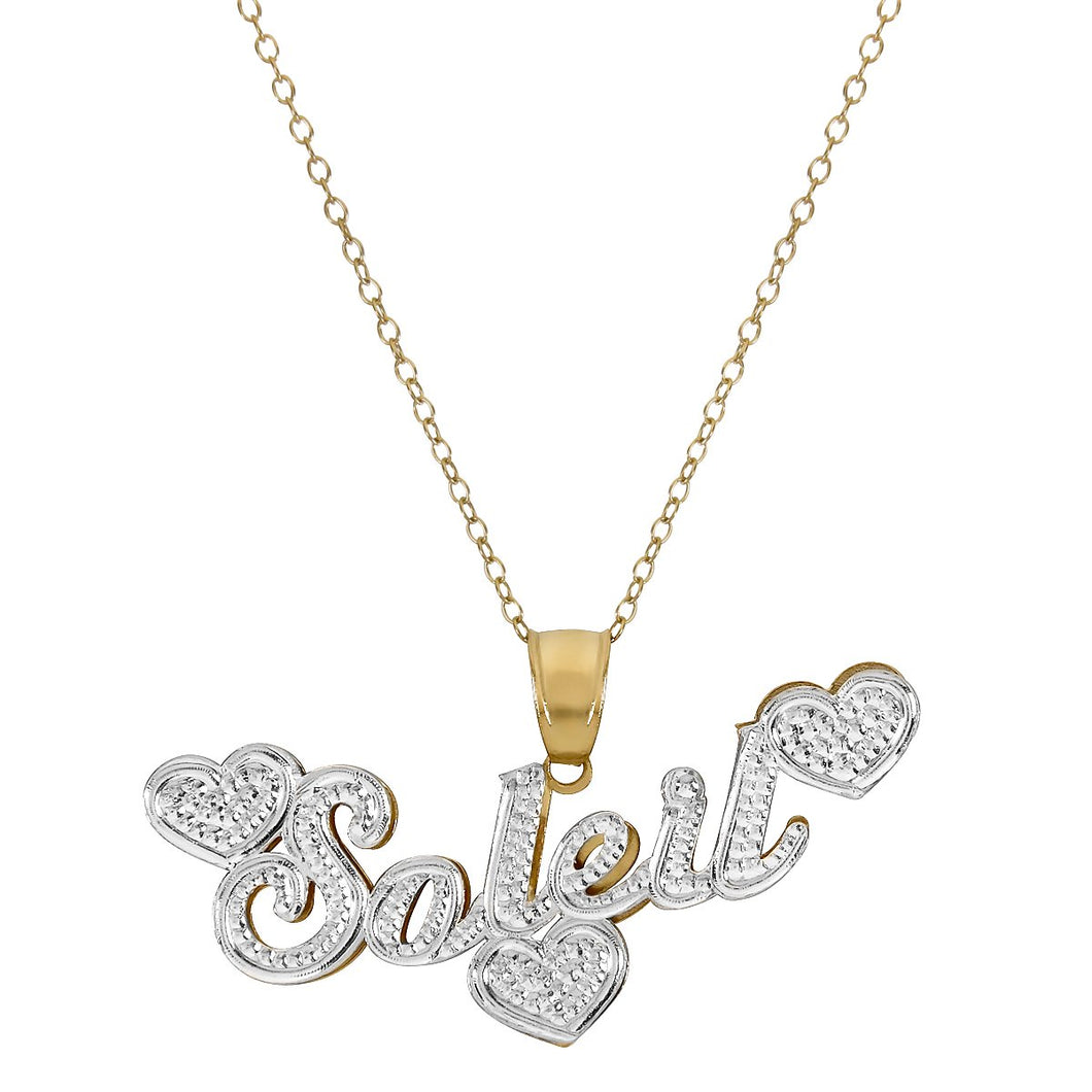 3 Heart double plated necklace