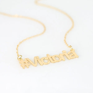 Block Name Necklace