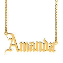 Load image into Gallery viewer, Gothic Name Necklace
