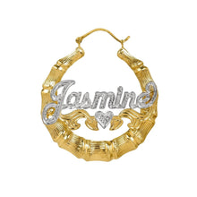 Load image into Gallery viewer, Bamboo Name Earrings
