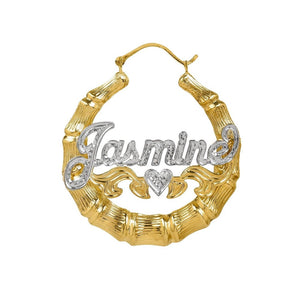 Bamboo Name Earrings