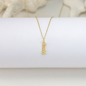 Vertical Name Necklace