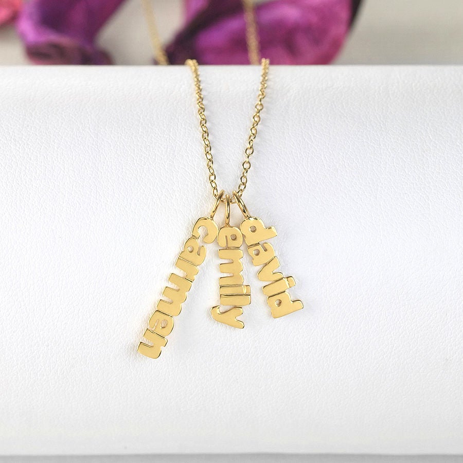 Vertical Name Necklace