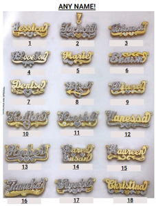 18 Style Double Nameplate