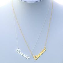 Load image into Gallery viewer, &quot;Carrie&quot; Style Name Necklace
